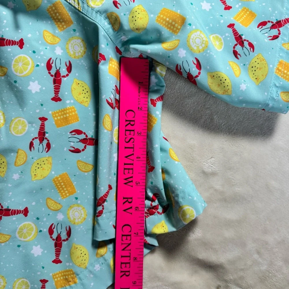 Magellan Lobster Lemon Swim Trunks 3XL Coastal Beach Vacation Seafood Shorts